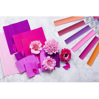 Bibuła marszczona CREATINIO 10 sztuk 50x200cm purpurowy 400153901 TOP 2000