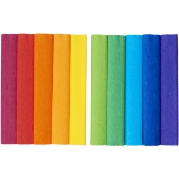 Bibuła marszczona CREATINIO 25x200cm mix kolorów tęczowy 400153936 TOP 2000