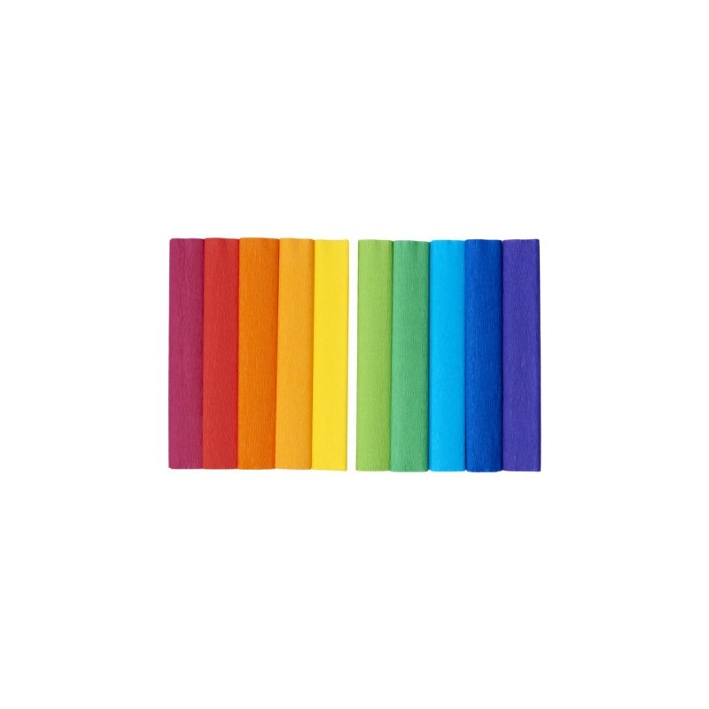 Bibuła marszczona CREATINIO 25x200cm mix kolorów tęczowy 400153936 TOP 2000