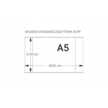Okładki na zeszyty szkolne A5 bezbarwne 10 sztuk PP/PE 21,2x30x3cm OPP10-01 BIURFOL