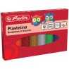 Plastelina szkolna brokatowa Zestaw 8 kolorów 9589003 HERLITZ