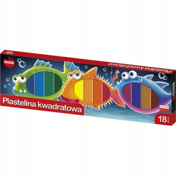 Plastelina kwadratowa dla dzieci Zestaw 18 kolorów MONA St.Majewski