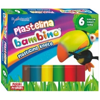 Plastelina dla dzieci Zestaw 6 kolorów BAMBINO St.Majewski