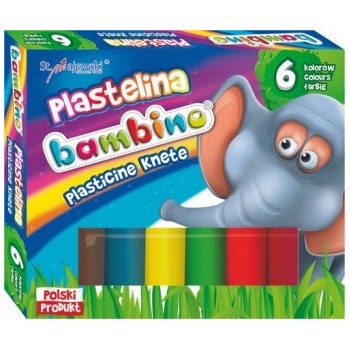 Plastelina dla dzieci Zestaw 6 kolorów BAMBINO St.Majewski