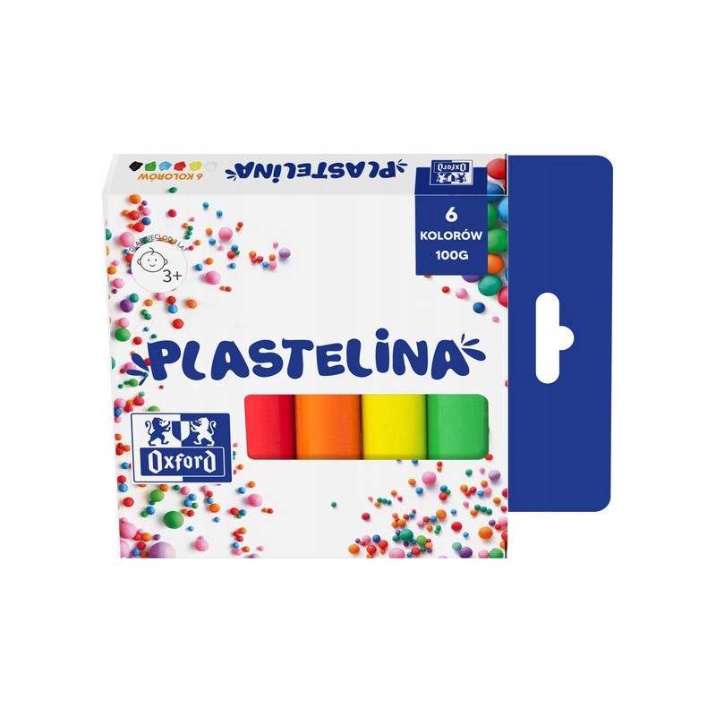 Plastelina 6 kolorów 400167089 OXFORD