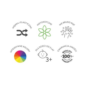 Plastelina 10 kolorów 400167087 OXFORD