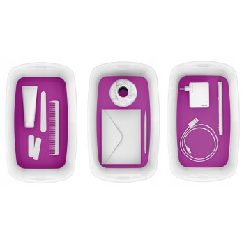 MyBox mały z pokrywką, biało-fioletowy LEITZ 52291062