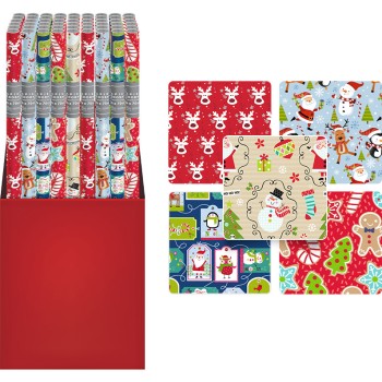 Papier świąteczny CHRISTMAS KIDS 200x70cm INTERDRUK