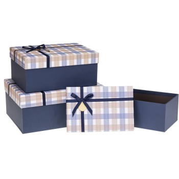 Zestaw pudełek ozdobnych PUG-24099-PR (3szt) ROZETTE