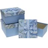 Zestaw pudełek ozdobnych PUG-23233-KW BLUE (3szt) ROZETTE