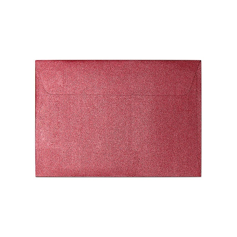 Koperta B7 PEARL czerwony 120g (10szt.) 280517 Galeria Papieru