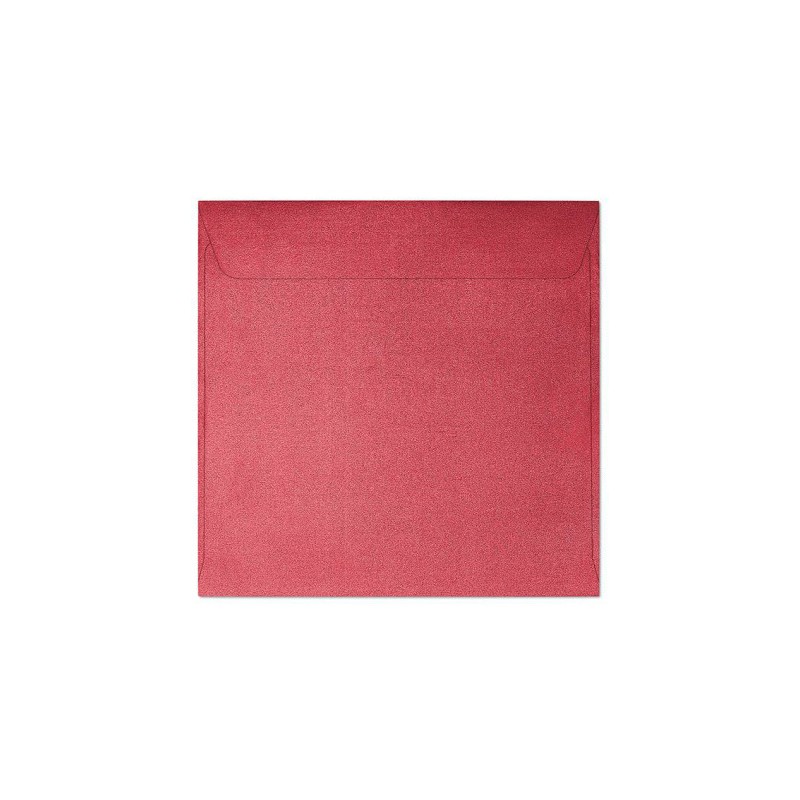 Koperta 145x145mm PEARL czerwona P 120g. (10szt.) 280717 Galeria Papieru