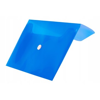 Koperta PP na zatrzask DL niebieska do dokumentów BT612-N TETIS