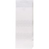Torebka prezentowa 12x36x10cm na butelkę Lux Biała z brokatem BB ROZETTE