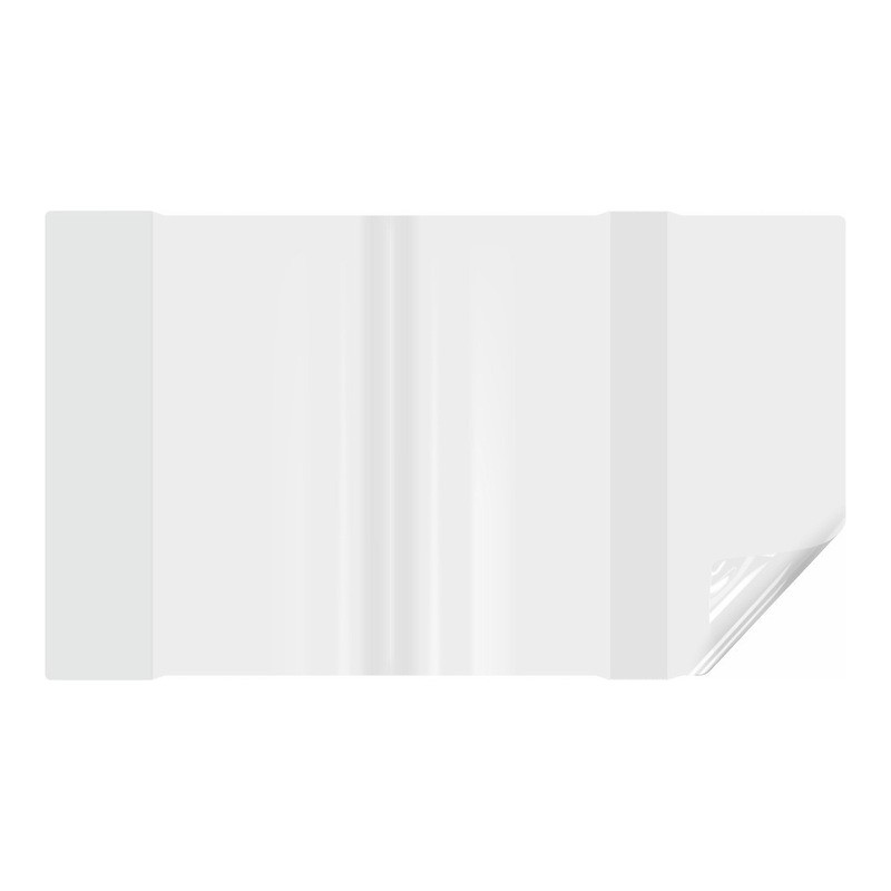 Okładki regulowane na książki i zeszyty E4 bezbarwne 25 sztuk 29,2x40,8-44cm OZB-57 BIURFOL