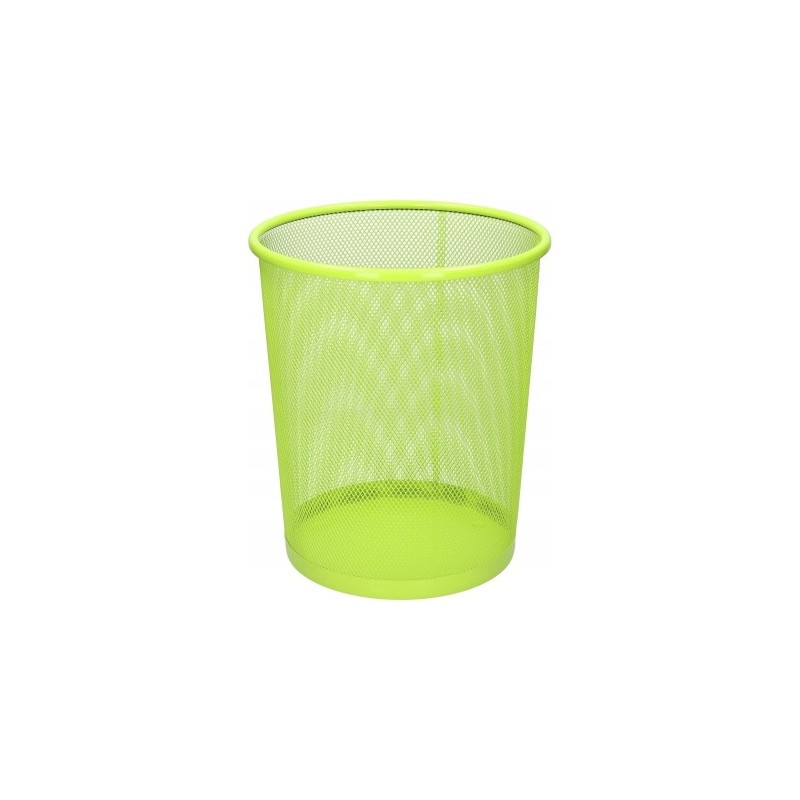 Kosz biurowy NATUNA 10L siatka limonkowy 235x270mm (L3515)