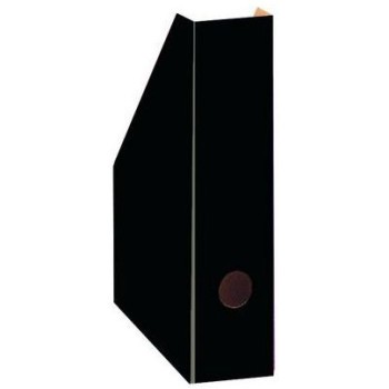 Pojemnik na czasopisma dokumenty A4 gazetownik 7cm czarny lakierowany 100552127 BANTEX