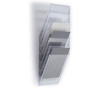 Zestaw 6 pojemników A4 przezroczystych pion 1709760400 FLEXIBOXX DURABLE