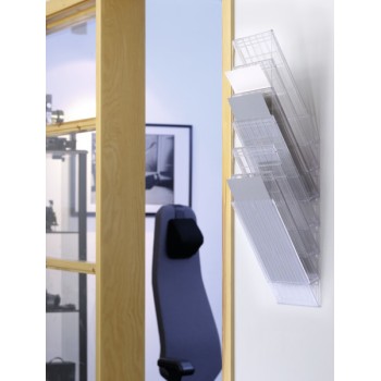 Zestaw 6 pojemników A4 przezroczystych pion 1709760400 FLEXIBOXX DURABLE