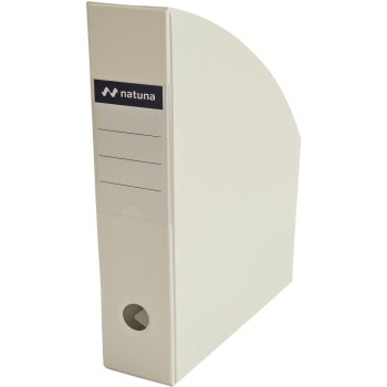Pojemnik na czasopisma dokumenty A4 7cm PCV biały (SE-35-10) NATUNA