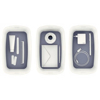 Pojemnik MyBOX mały z pokrywką biało-szary LEITZ 52291001