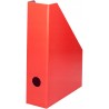 Pojemnik na czasopisma dokumenty A4 gazetownik 7cm czerwony lakierowany 100552128 BANTEX