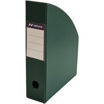 Pojemnik na czasopisma dokumenty A4 7cm PCV ciemny zielony (SD-35-05) NATUNA