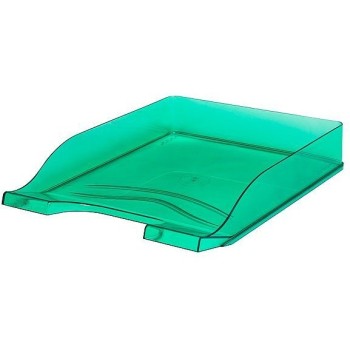 Półka kuweta na dokumenty przezroczysta zielona 100553684 BANTEX