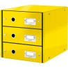 Pojemnik z 3 szufladami Leitz C&S, żółty 60480016