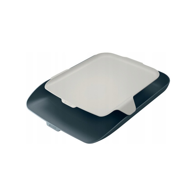 Półka na dokumenty LEITZ Cosy z organizerem szara 52590089