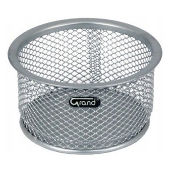 Pojemnik na spinacze srebrny metalowy GRAND 120-1120