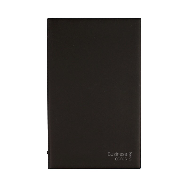 Wizytownik alfabetyczny Etui na 200 wizytówek czarny WI-25-01 BIURFOL