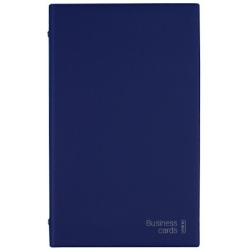 Wizytownik alfabetyczny Etui na 200 wizytówek granatowy WI-25-02 BIURFOL