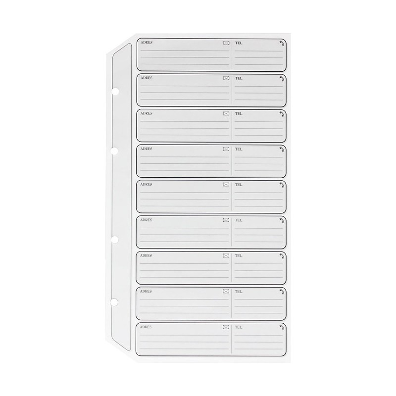 Wkłady do wizytownika teleadresowego WW-05 BIURFOL