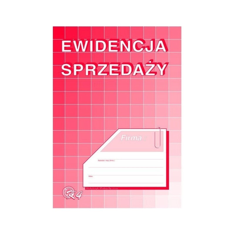 K-4 Ewidencja sprzedaży (pion) A5 Michalczyk i Prokop