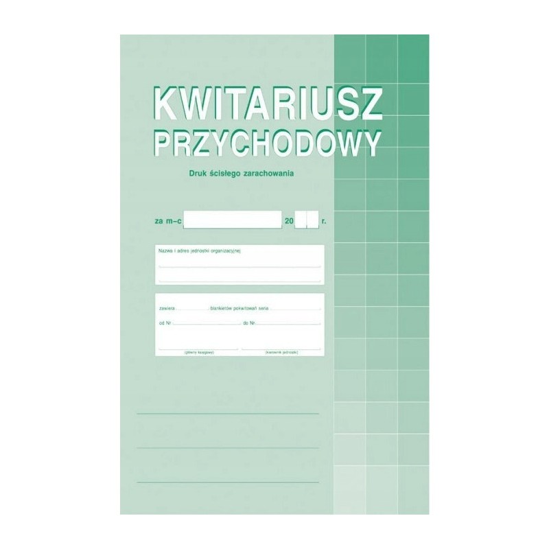 400-1 Kwitariusz przychodowy A4 30 kartek MICHALCZYK I PROKOP
