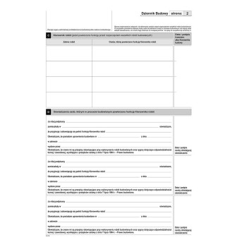 603-2Z Dziennik budowy A4 120 ponumerowanych stron Michalczyk i Prokop