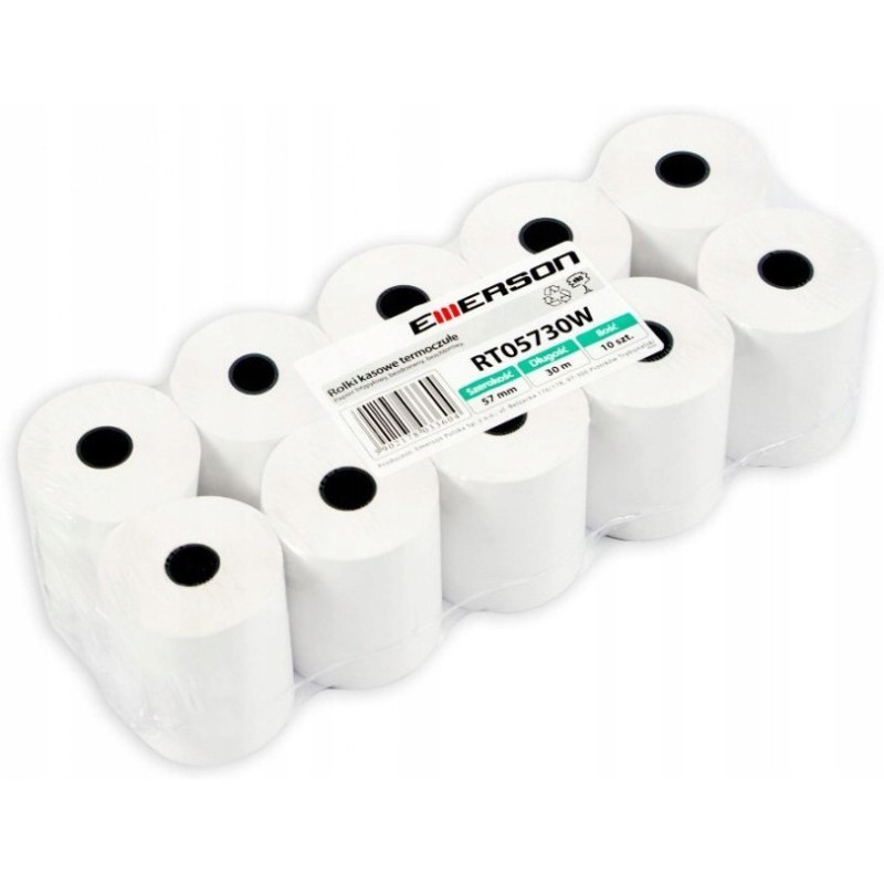 Rolki termiczne 57x20m 10szt EMERSON rt05720wkbpaf BPA FREE bez bisfenolu