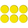Magnesy do tablic żółte wypukłe 30mm (6szt.) GM301-PY6 TETIS