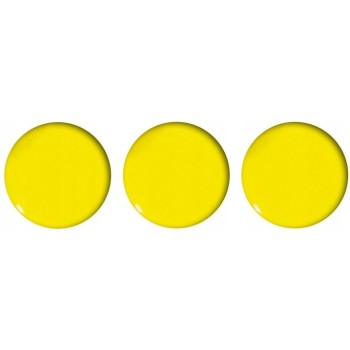 Magnesy do tablic 50mm żółte (3szt.) GM304-PY3 TETIS