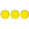 Magnesy do tablic 50mm żółte (3szt.) GM304-PY3 TETIS
