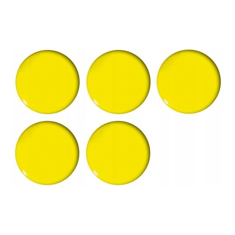 Magnesy do tablic żółte wypukłe 35mm (5szt.) GM302-PY5 TETIS