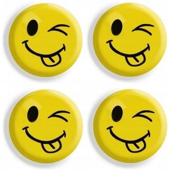 Magnesy do tablic żółte języki 40mm (4szt.) GM303-TY4 TETIS