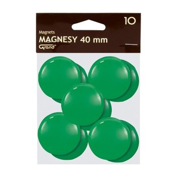 Magnesy 40mm zielone (10szt.) 130-1703 GRAND