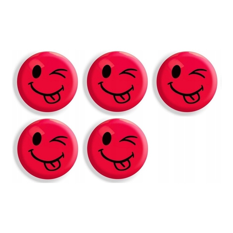 Magnesy do tablic czerwone języki 35mm (5szt.) GM302-TC5 TETIS