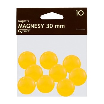 Magnesy 30mm żółte (10szt.) 130-1698 GRAND