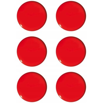 Magnesy do tablic 20mm czerwone (6szt.) GM400-C6 TETIS
