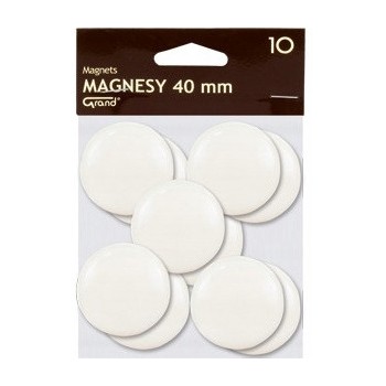 Magnesy 40mm białe (10szt.) 130-1699 GRAND