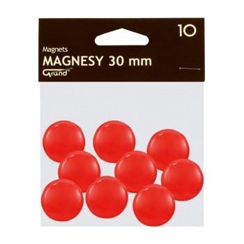 Magnesy 30mm GRAND czerwone (10szt.) 130-1695 GRAND