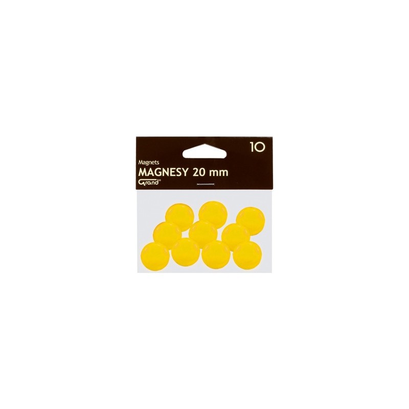 Magnesy 20mm GRAND żółte (10szt.) 130-1691 GRAND